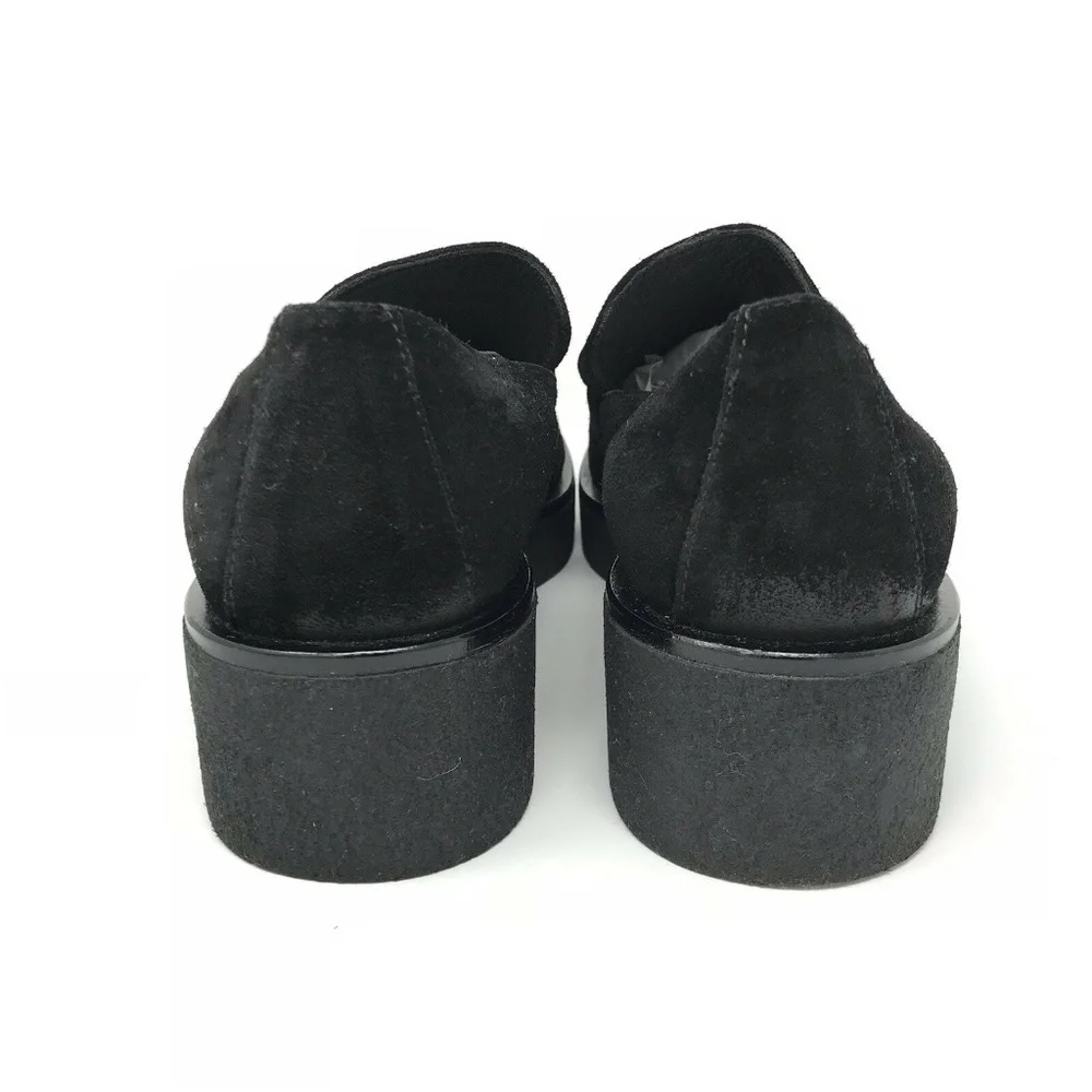 Sesto Meucci Black Suede Stud Platform Shoes 9